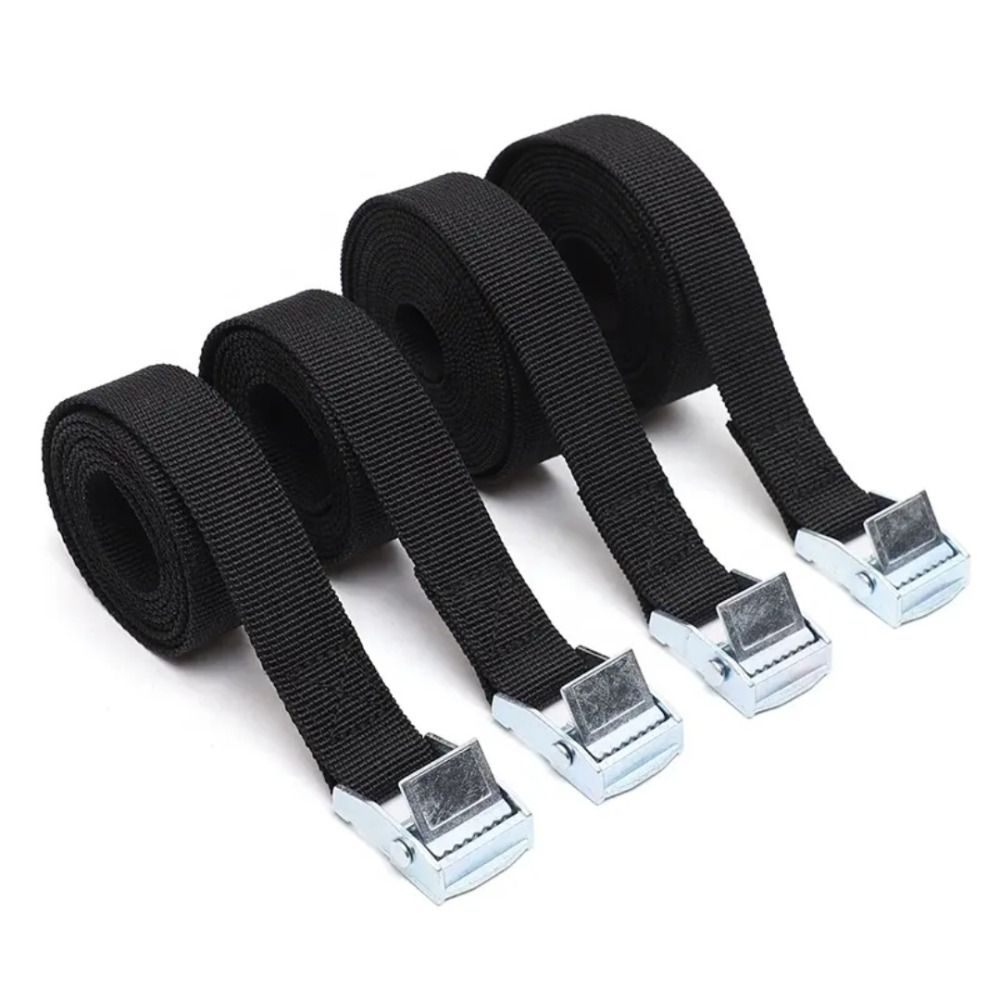 Travel Accessories Luggage Straps - Black Tie Down Straps Metal Buckle