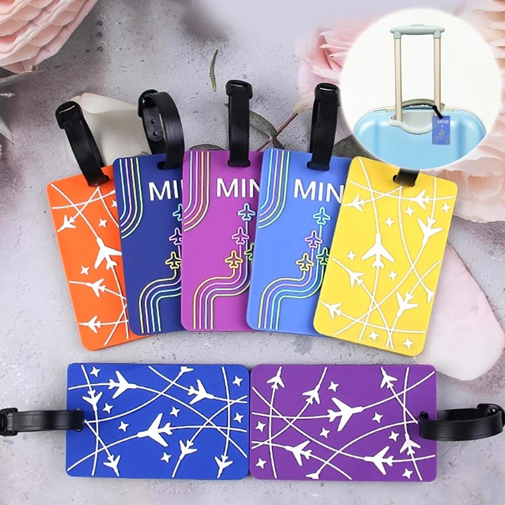 Travel Accessories Plane - Silicone Glue Suitcase ID Address Holder