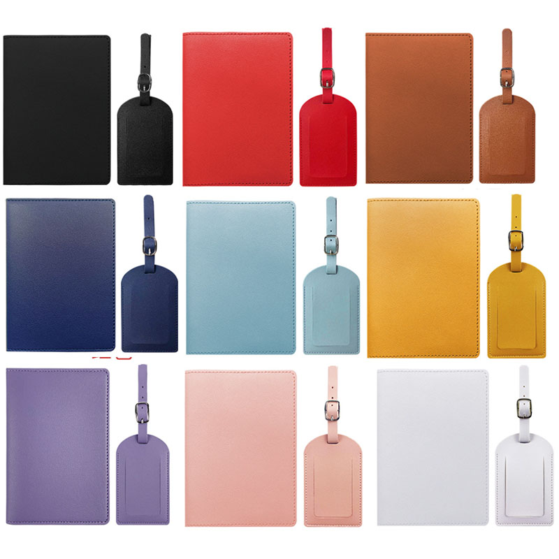 Travel Accessories Plane - Travel PU Passport Cover Luggage Tags