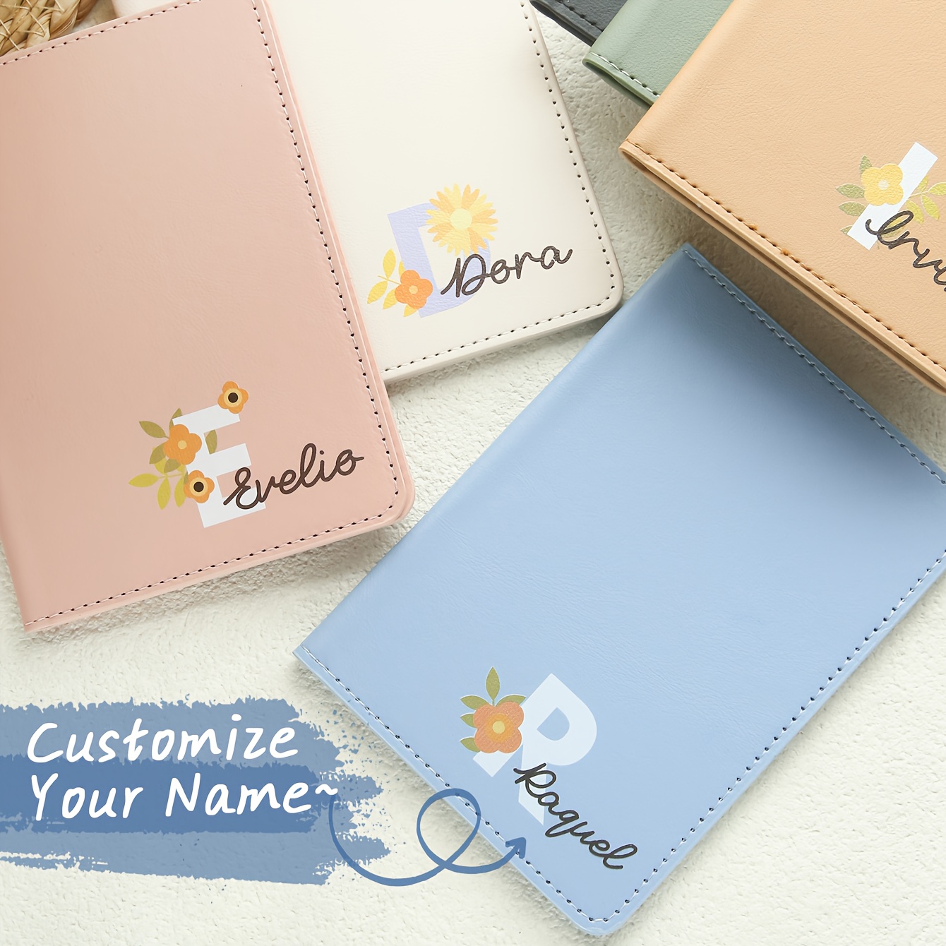 Travel Accessories As Gifts - 1pc Personalized Passport Cover Featuring a