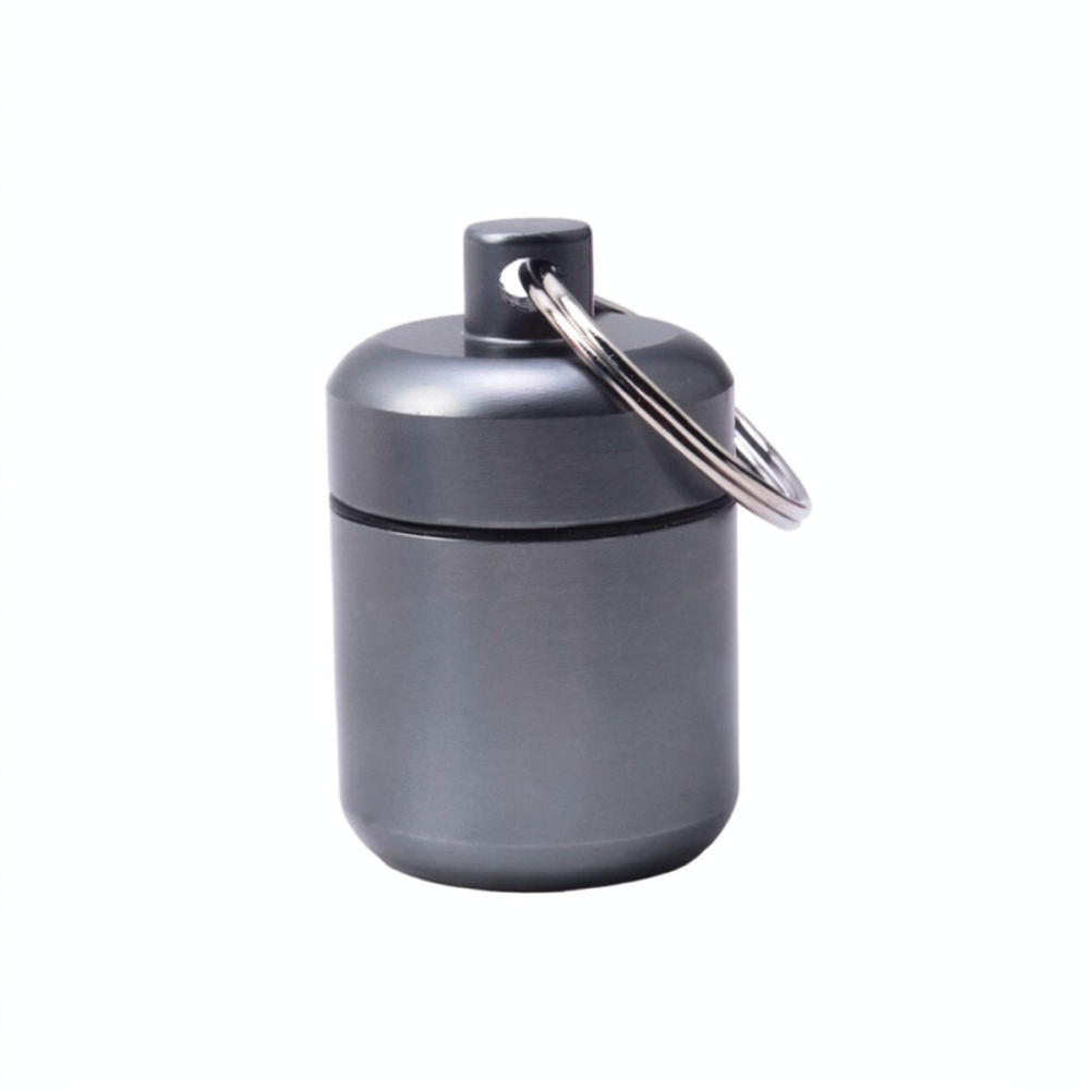 Travel Accessories Usa - Portable Aluminum Alloy Container Metal Keychain