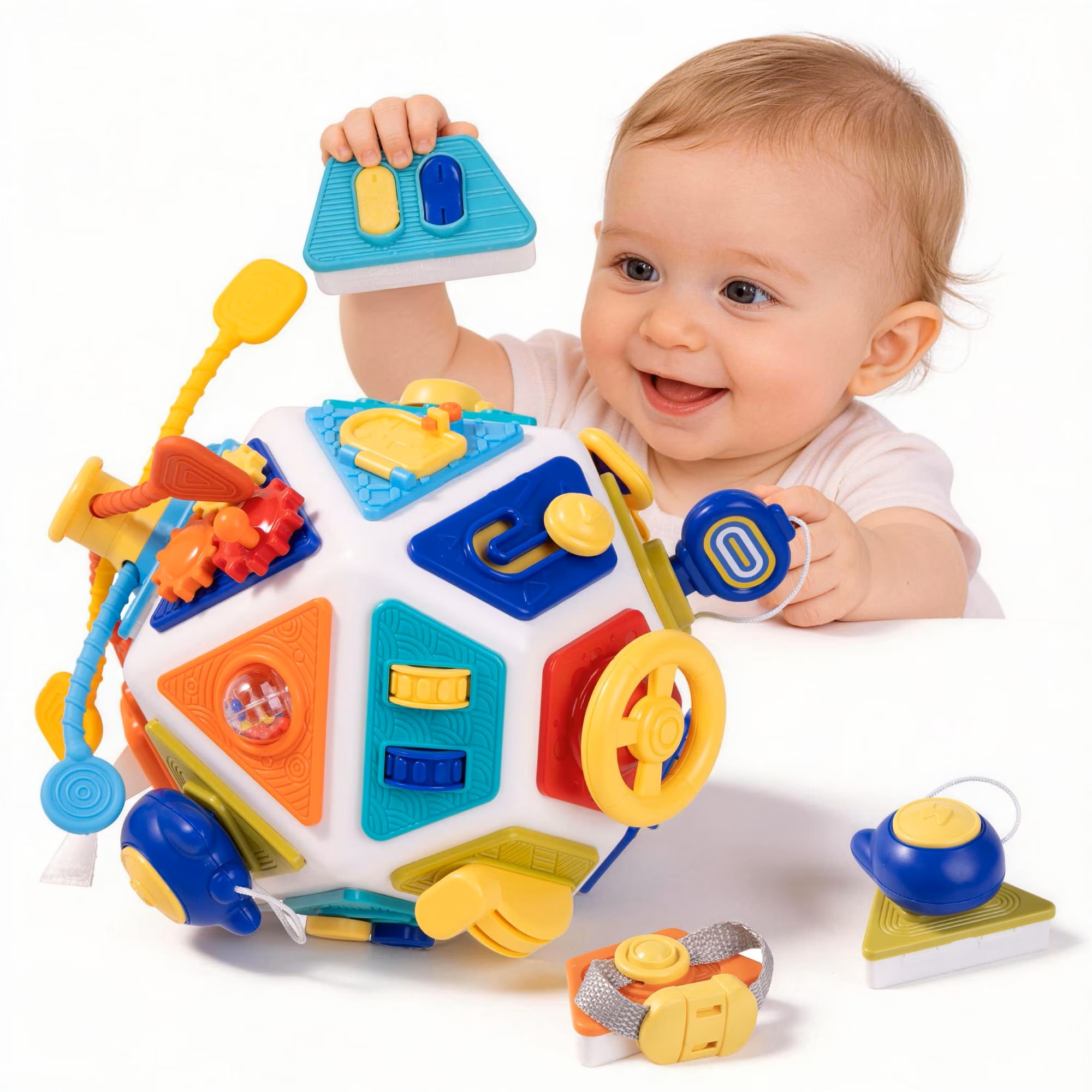 Travel Accessories Baby - 22-in-1 Baby Busy Board Activity Cube