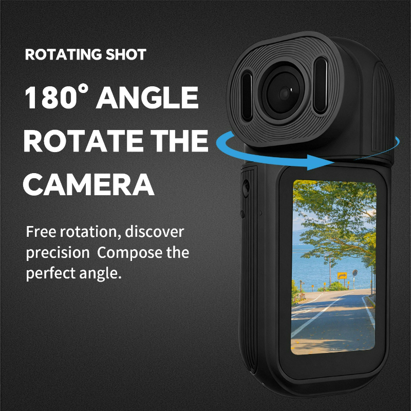 Mini Sports Camera with 180° R - Travel Vlog Accessories review and price