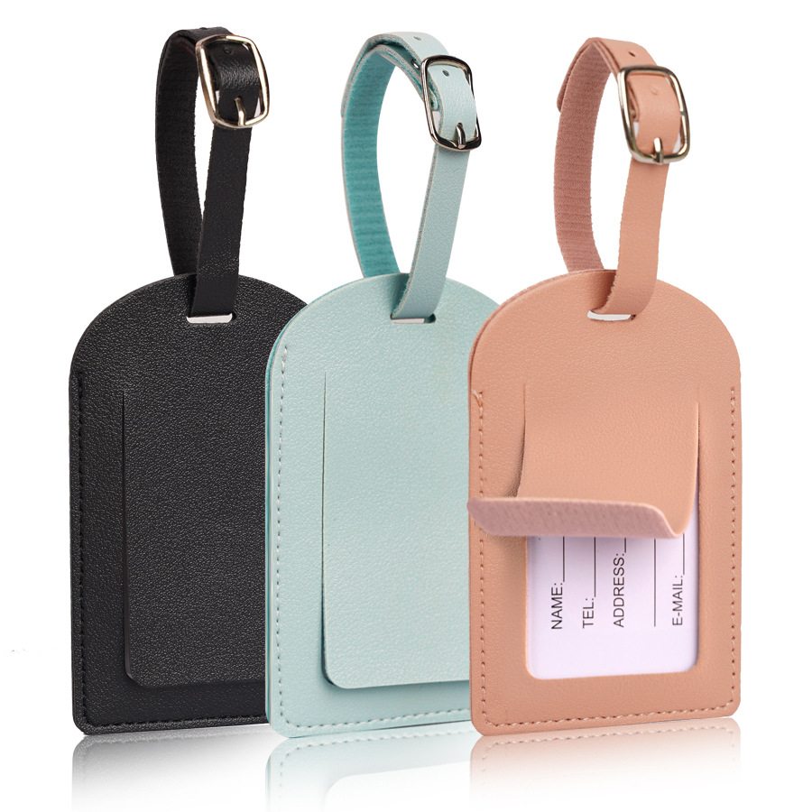 Women Men Luggage Tags PU Leat - It Travel Accessories review and price