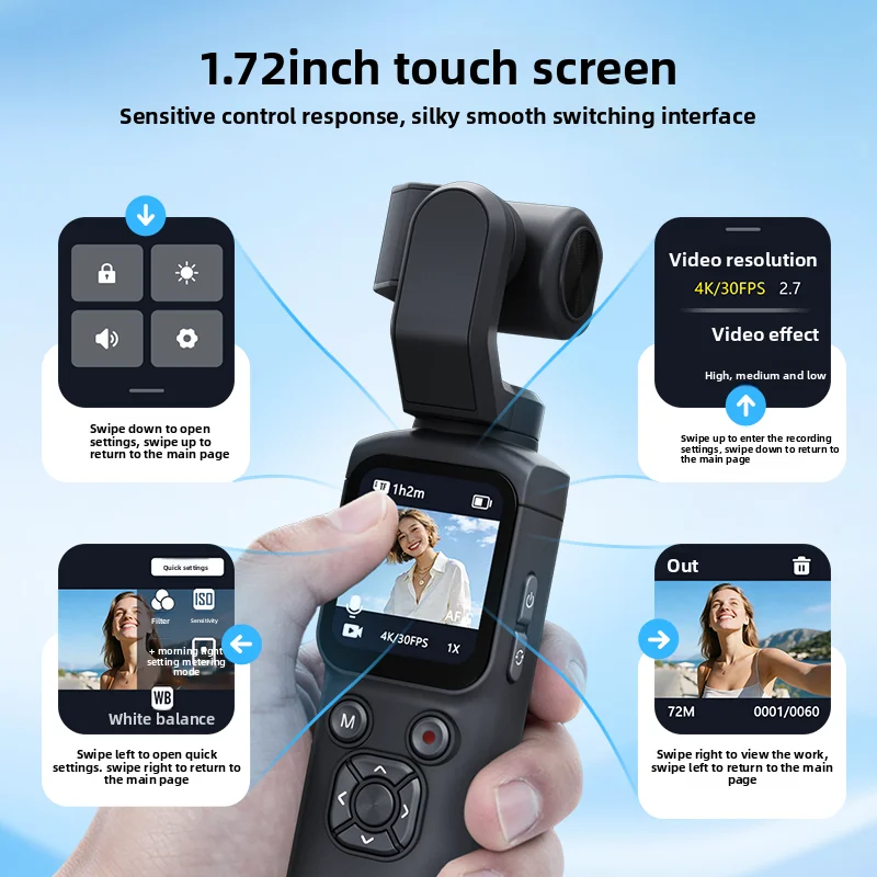 Handheld Pocket Digital Camera - Travel Vlog Accessories review and price
