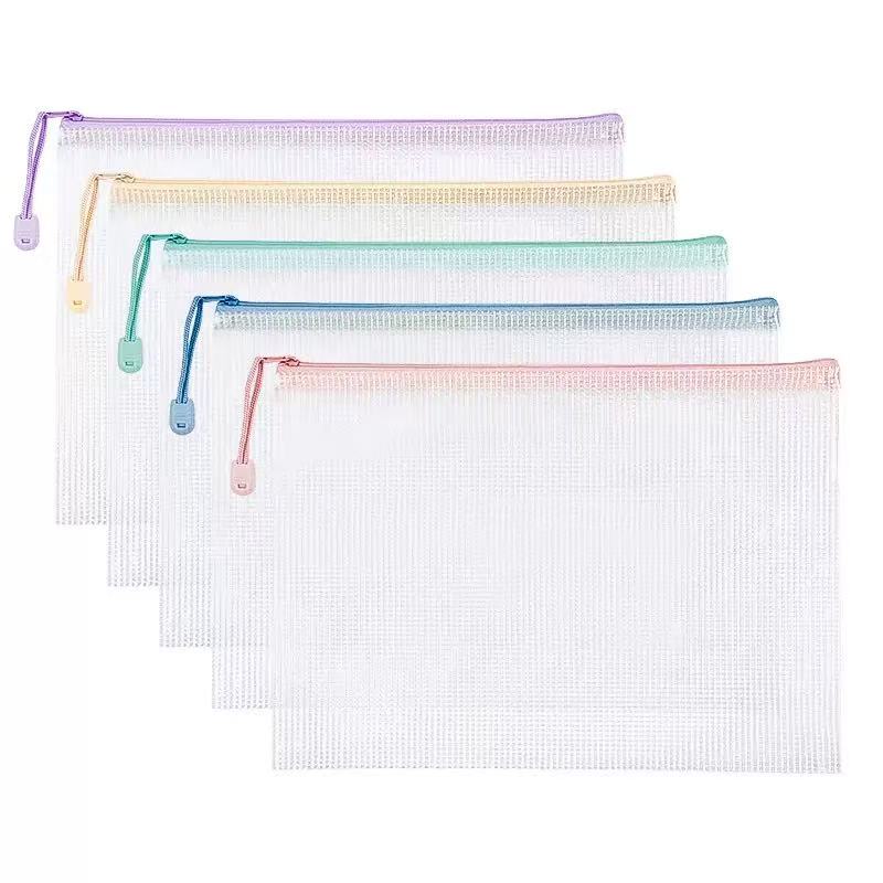 6Pcs A4 Mesh Zipper Pouch Docu - Document Organizer Folder review and price