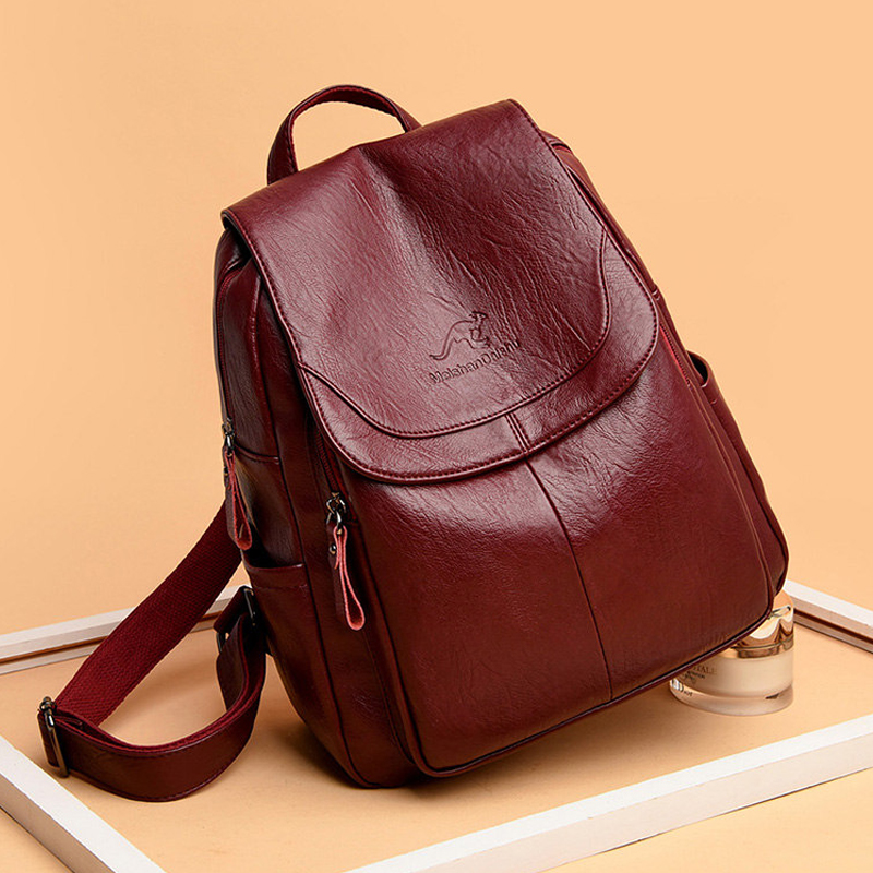 Vintage Soft Leather Backpack  - Travel Accessories Leather review and price