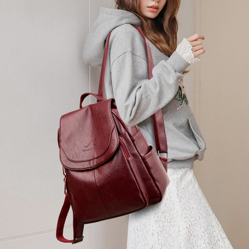 Vintage Soft Leather Backpack  - Travel Accessories Leather review and price