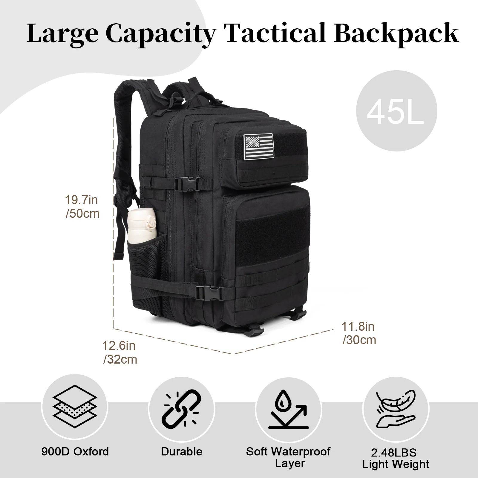 60L Army Military Tactical Bac - Travel Packing Accessories review and price