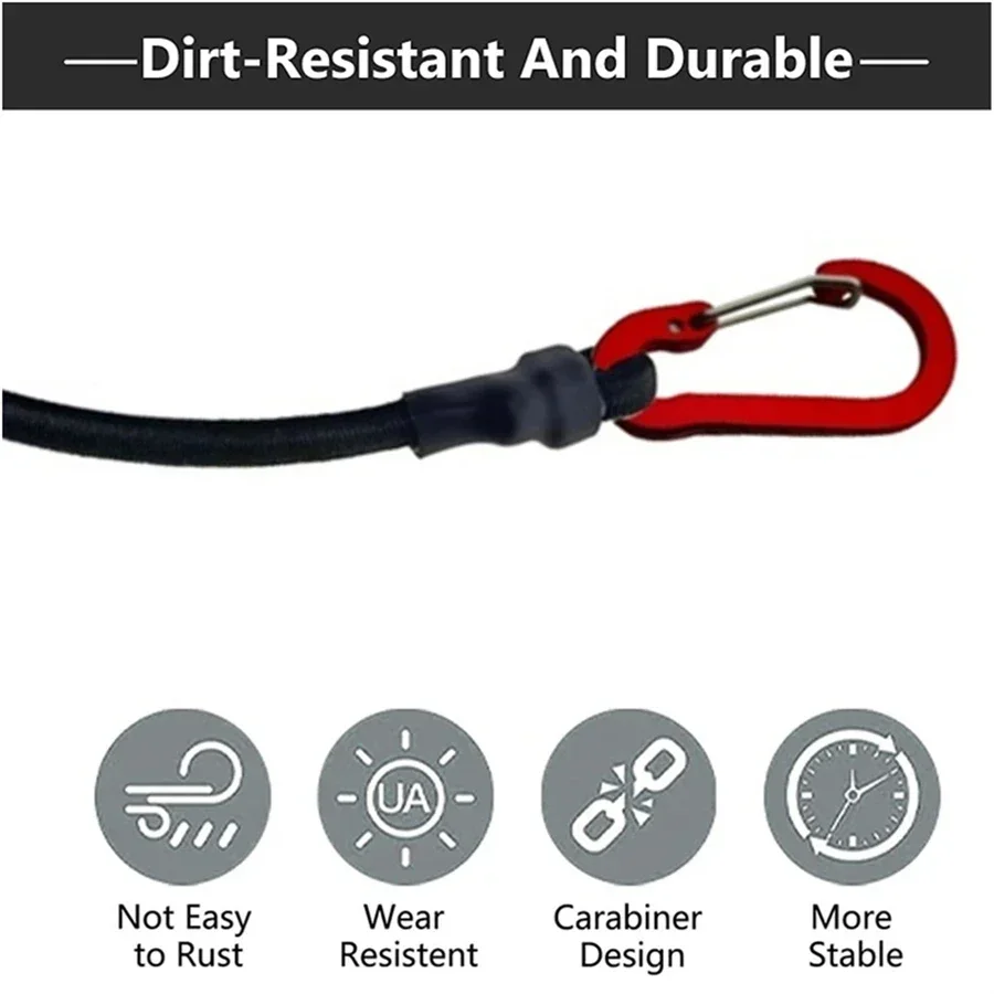 8mm Bungee Cords with Red Hook - Travel Accessories Luggage Straps review and price