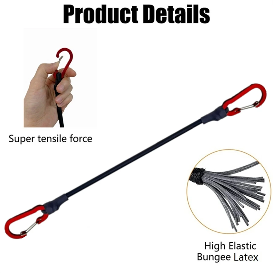 8mm Bungee Cords with Red Hook - Travel Accessories Luggage Straps review and price