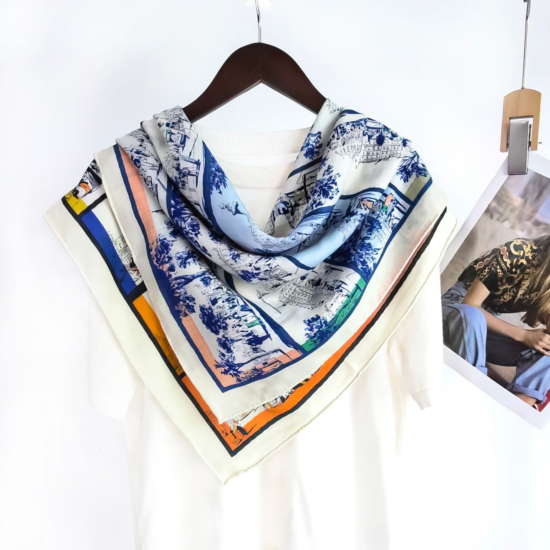 70%Wool 30%Silk Scarf Women Ha - Travel Accessories Luxury Brands review and price