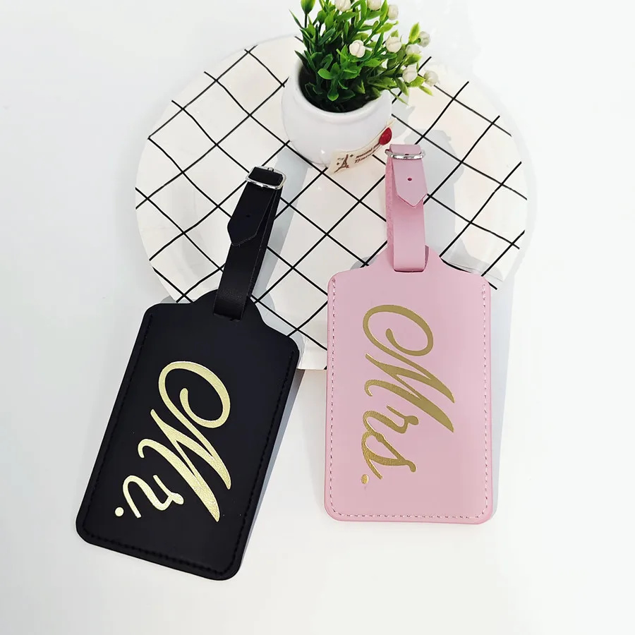 2PCS/Set Mr Mrs Couples Luggag - Luggage Tag Leather review and price