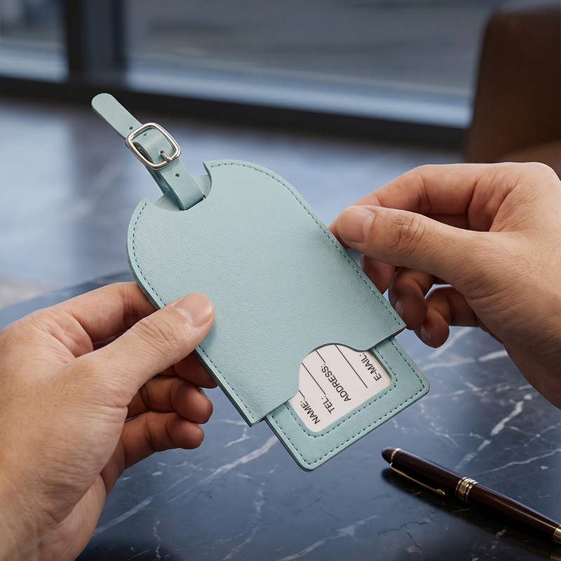 Men Women PU Leather Cute Lugg - Luggage Tag Leather review and price