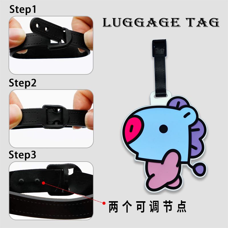 BT21 cartoon cute keychain Kaw - Travel Accessories Online review and price
