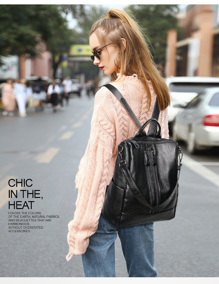 Women Soft Leather Backpack Sc - Travel Accessories Leather review and price