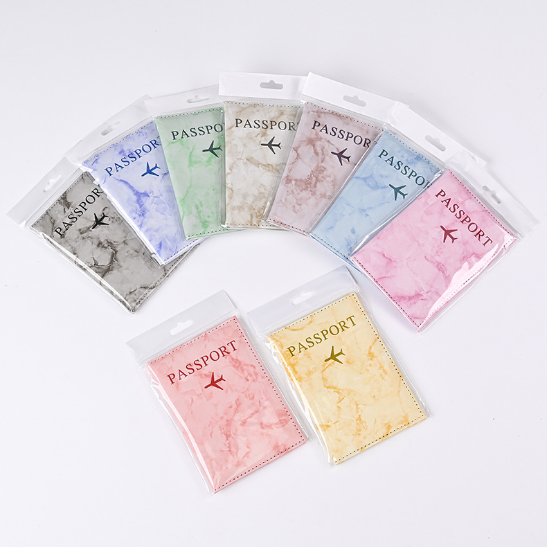Macaron Color Marble Pattern P - Travel Accessories Plane review and price