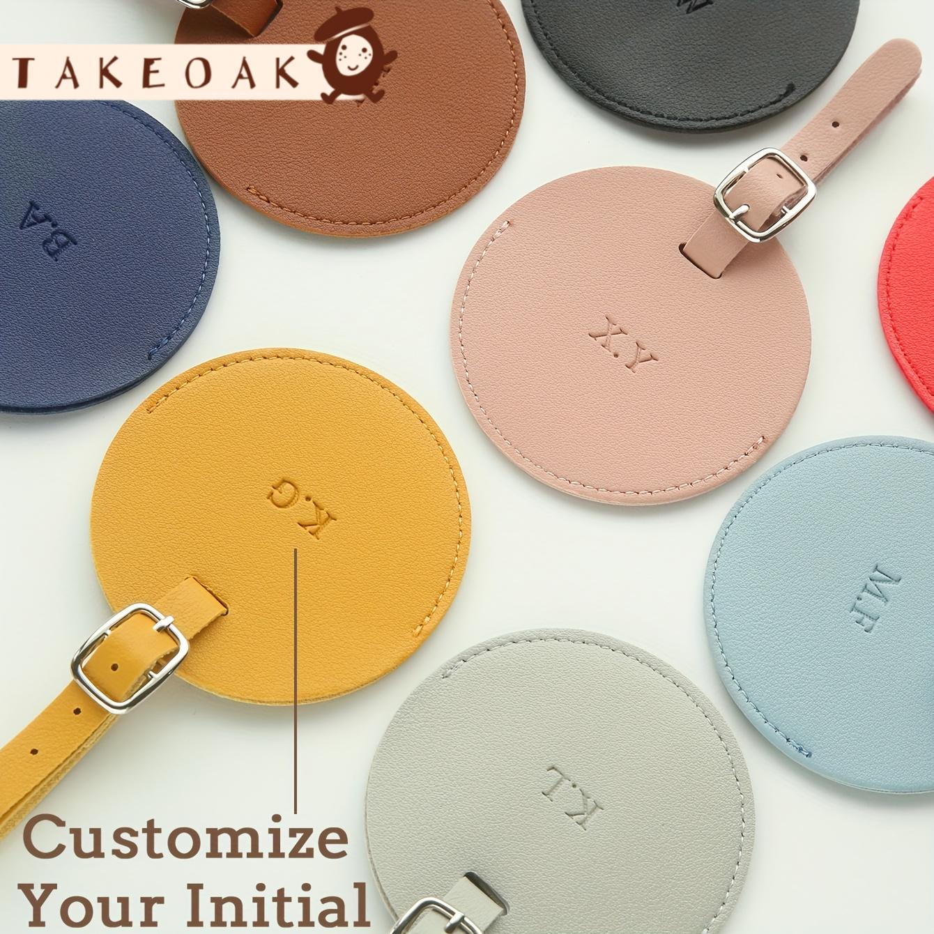 Personalized Custom Dual Initi - Luggage Tag Leather review and price