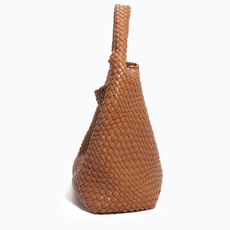 Women Woven Vegan Leather Tote - Travel Accessories Leather review and price