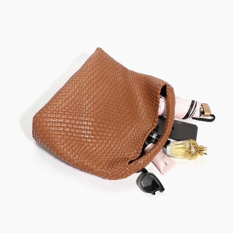 Women Woven Vegan Leather Tote - Travel Accessories Leather review and price