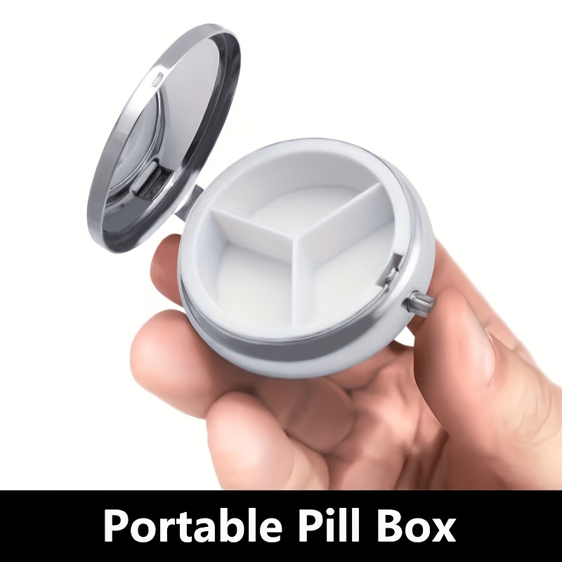 (Flat) 1pc portable round meta - Travel Accessories As Gifts review and price