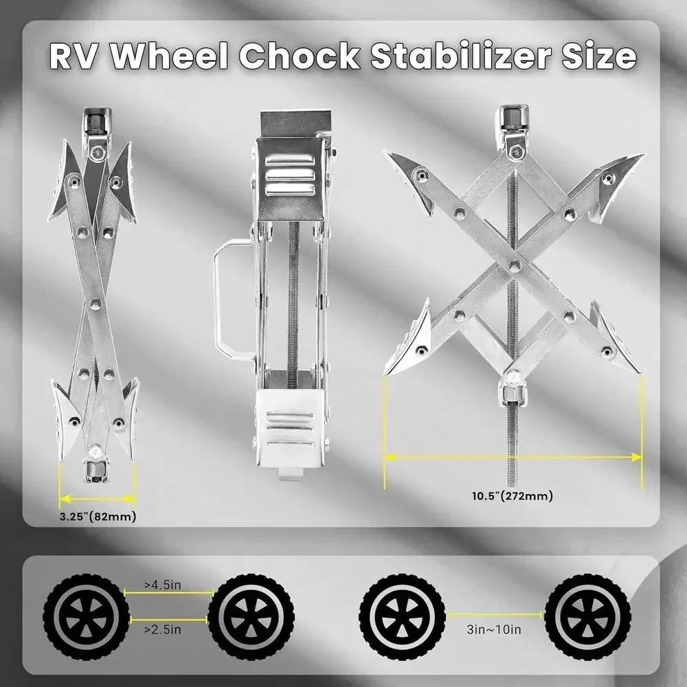 X-Shaped RV Wheel Chock Fit 3. - Travel Accessories Usa review and price