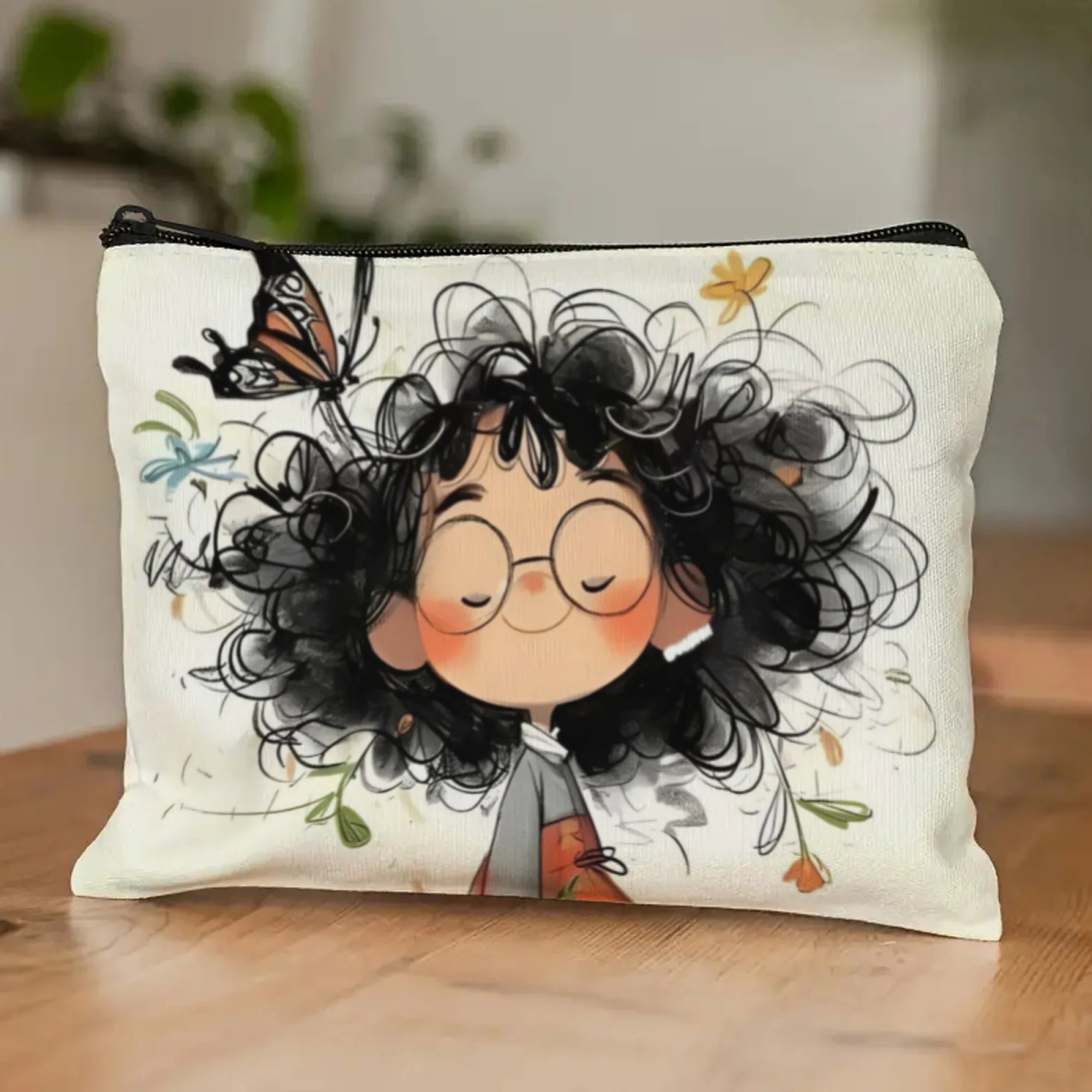 Cartoon Girl Makeup Bag Zipper - Travel Packing Accessories review and price
