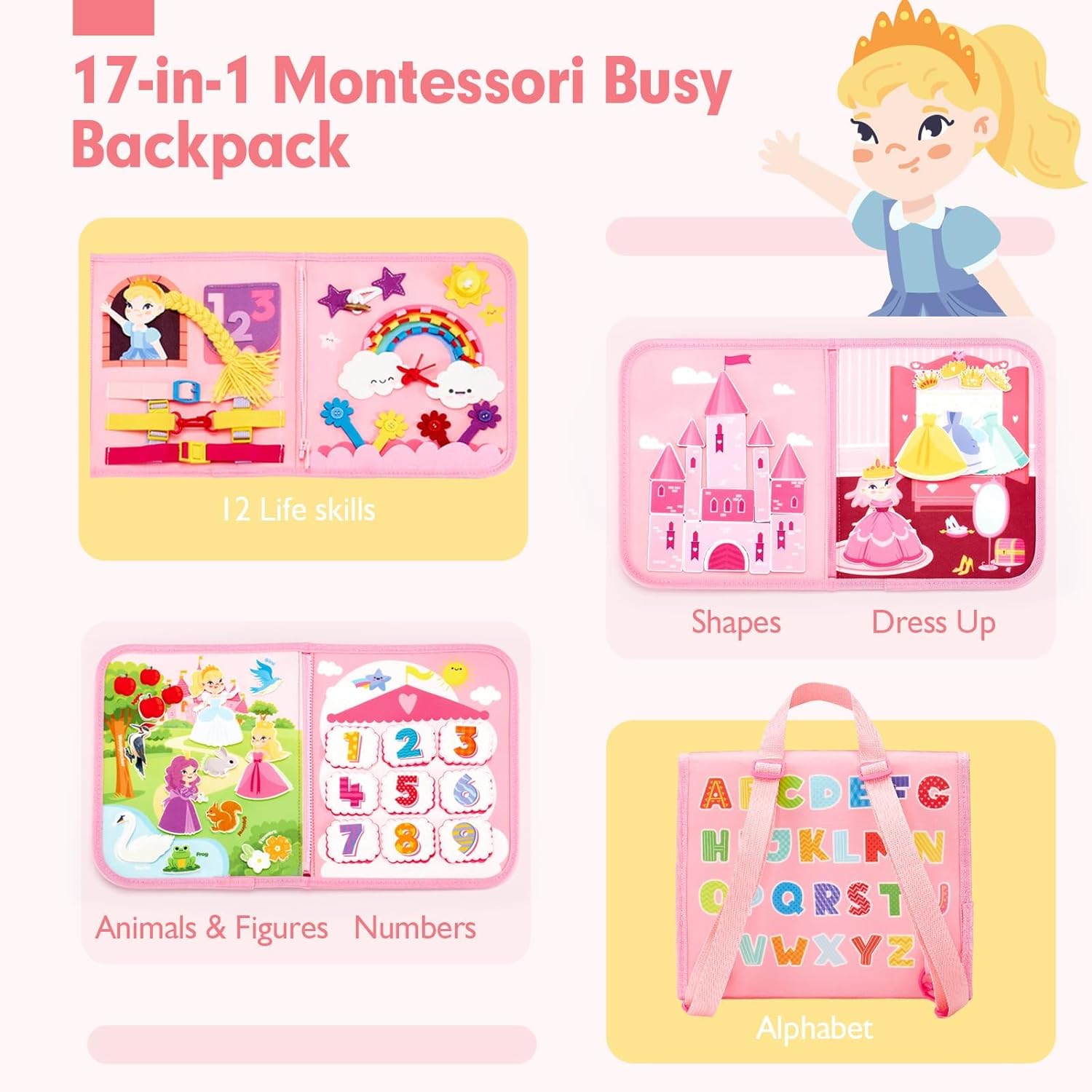 Toddler Busy Board Toys Montes - Travel Accessories Baby review and price