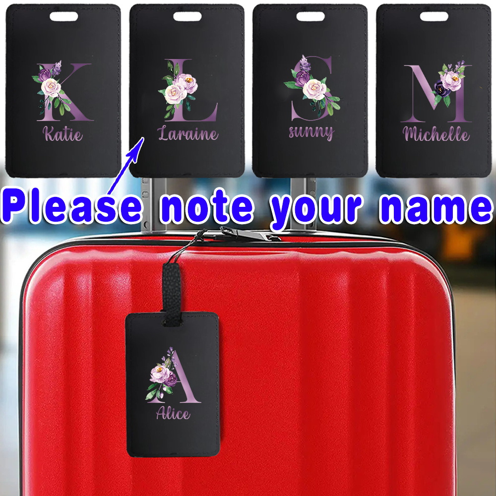 Customized Name Luggage Tag PU - Travel Accessories Luggage Straps review and price