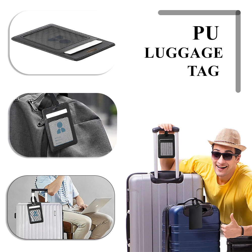 Customized Name Luggage Tag PU - Travel Accessories Luggage Straps review and price