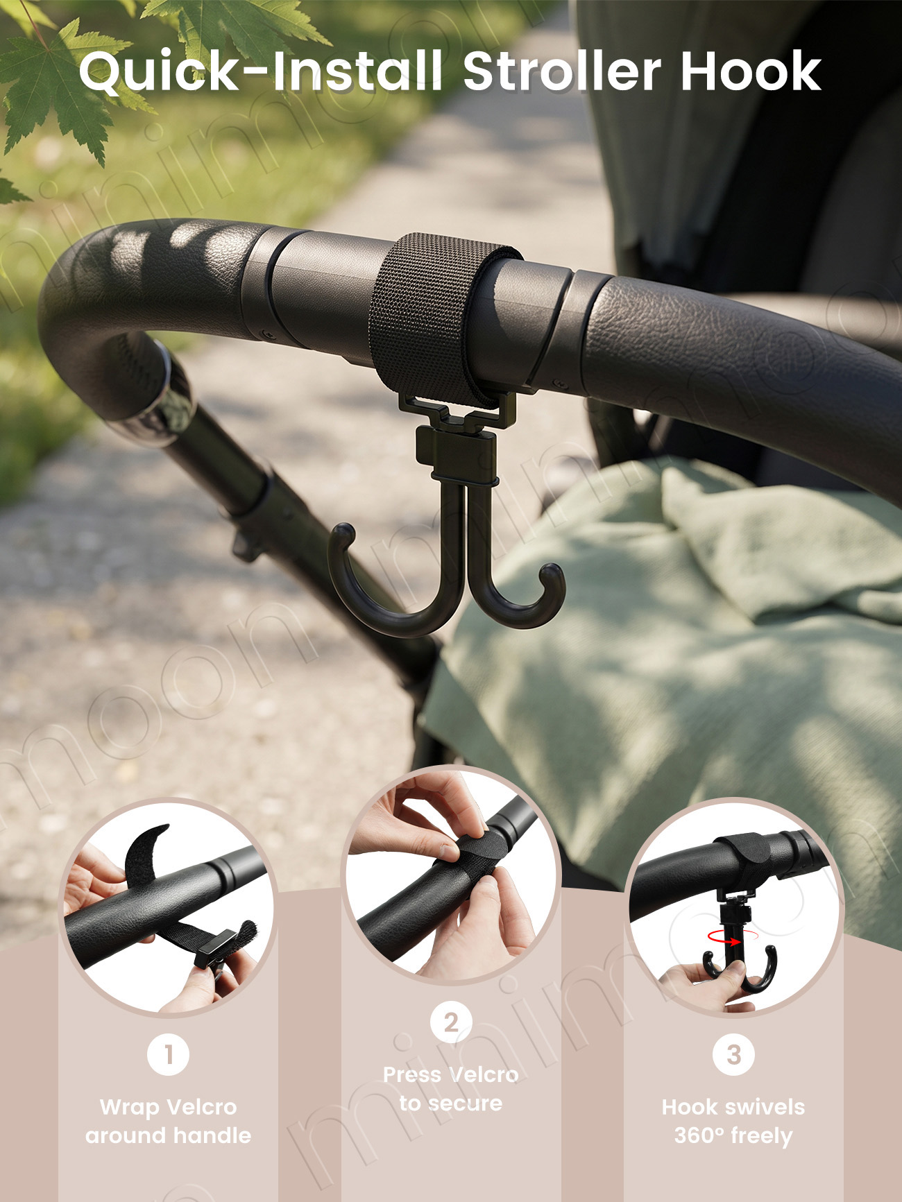 360° Rotatable Baby Stroller H - Travel Accessories Baby review and price