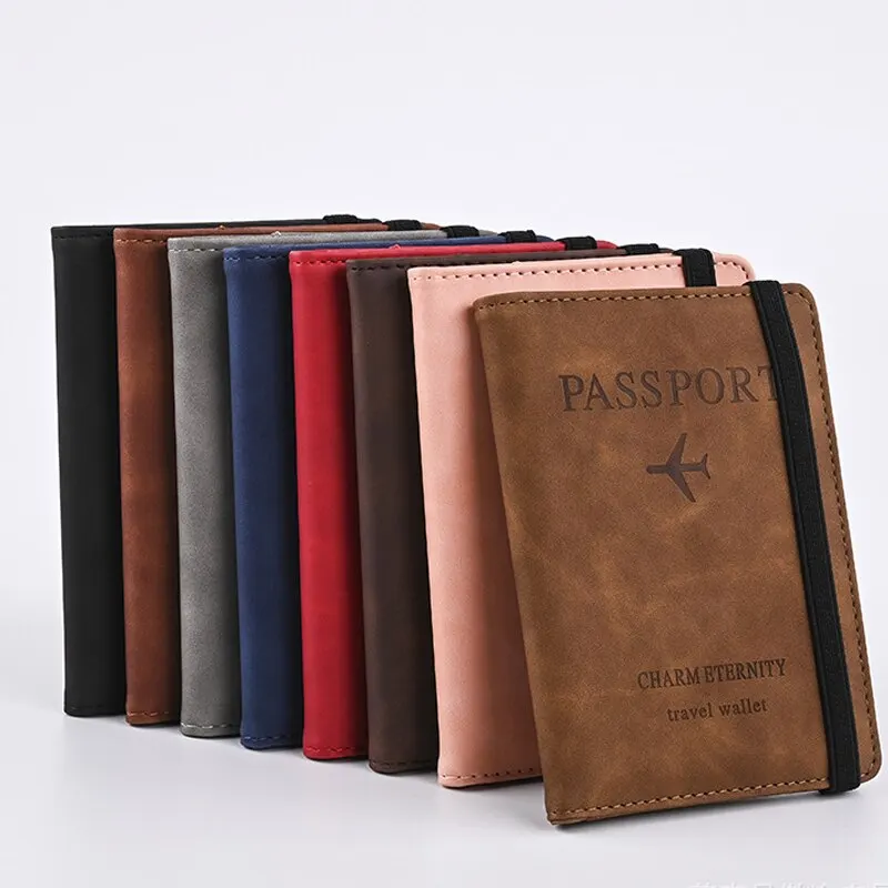 Men PU Leather Wallet Travel P - Travel Accessories Plane review and price